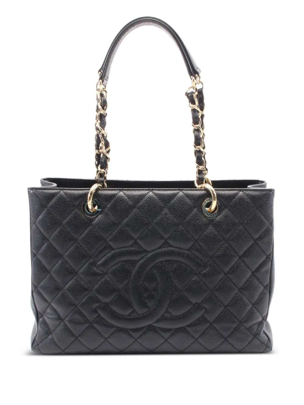 CHANEL Pre-Owned 2012~2013 Shopping GST shoulder bag - ブラック CHANEL Pre-Owned 2012~2013 Shopping GST shoulder bag - ブラック