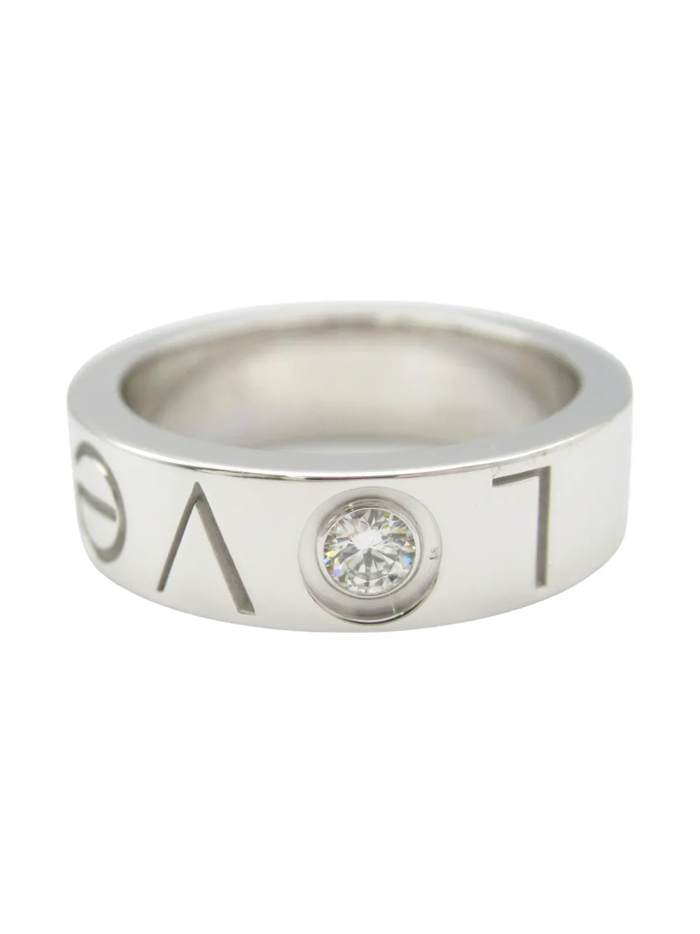 Cartier 2010s Love ダイヤモンド リング 18Kホワイトゴールド - シルバートーン Cartier 2010s Love ダイヤモンド リング 18Kホワイトゴールド - シルバートーン