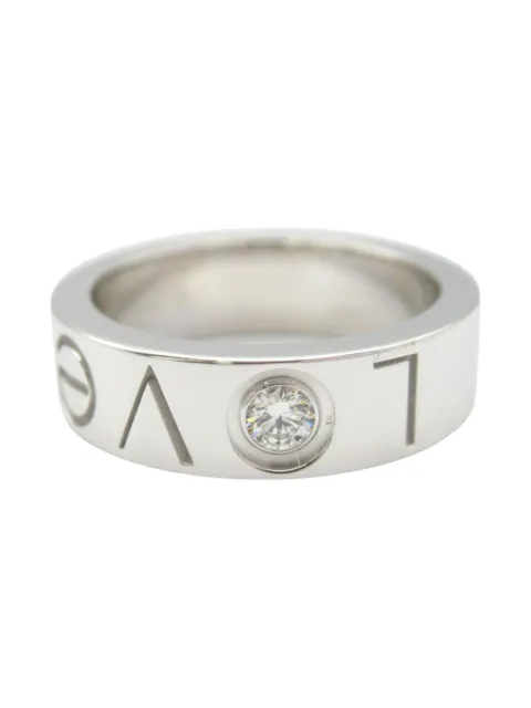 Cartier 2010s 18K white gold Love diamond ring