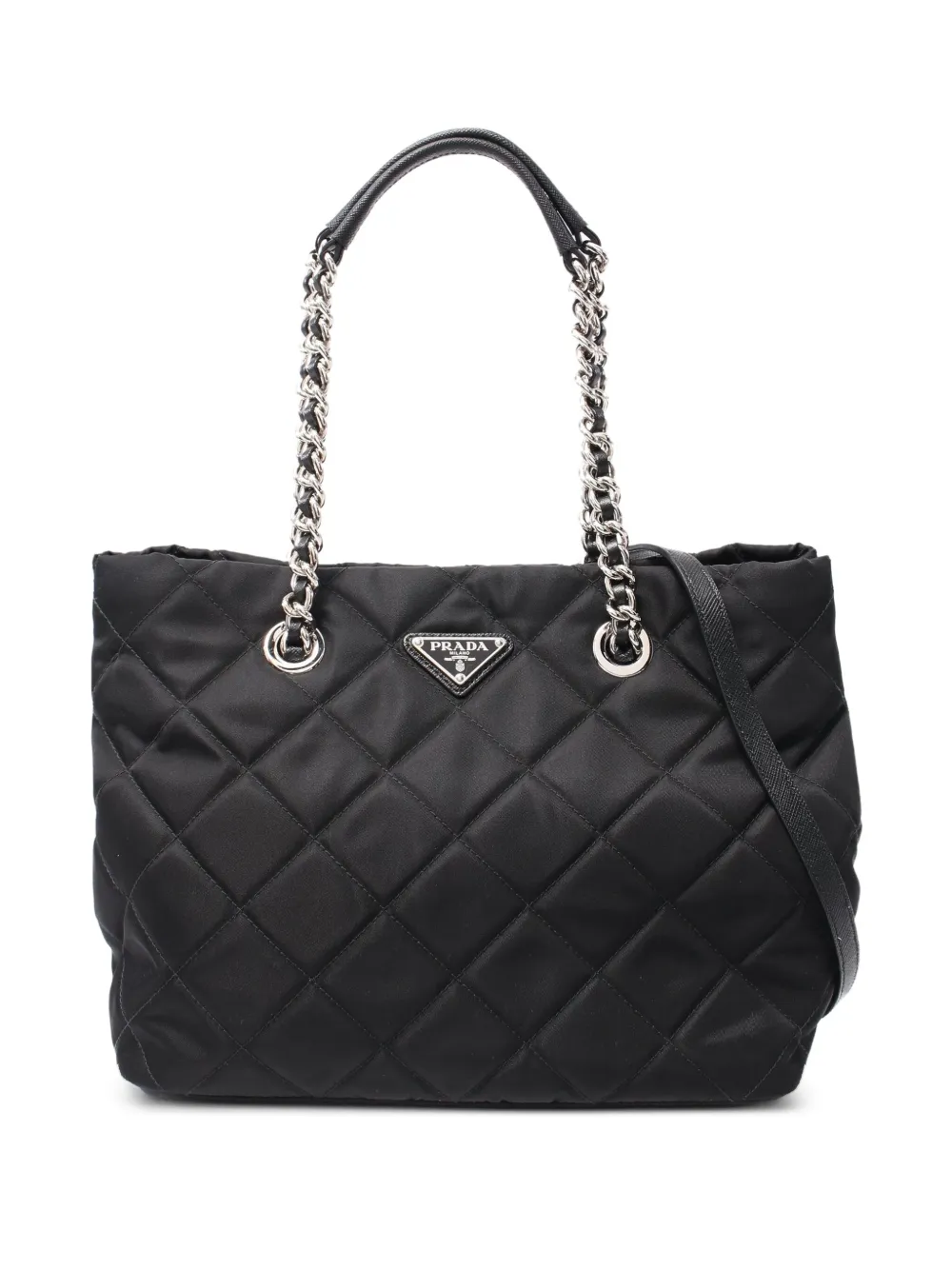Prada Pre-Owned 2010s quilted shoulder bag | Black | Image 1