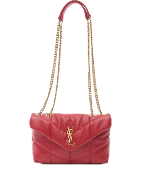 Saint Laurent Pre-Owned 2020s Puffer Toy shoulder bag leather Red