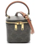 Celine Pre-Owned 2010s mini Triomphe vanity bag - Brown