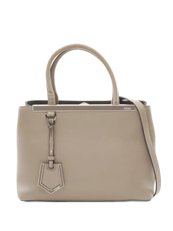 Fendi Pre-Owned 2000s Petit 2Jours Leather Handbag Grey FARFETCH PH