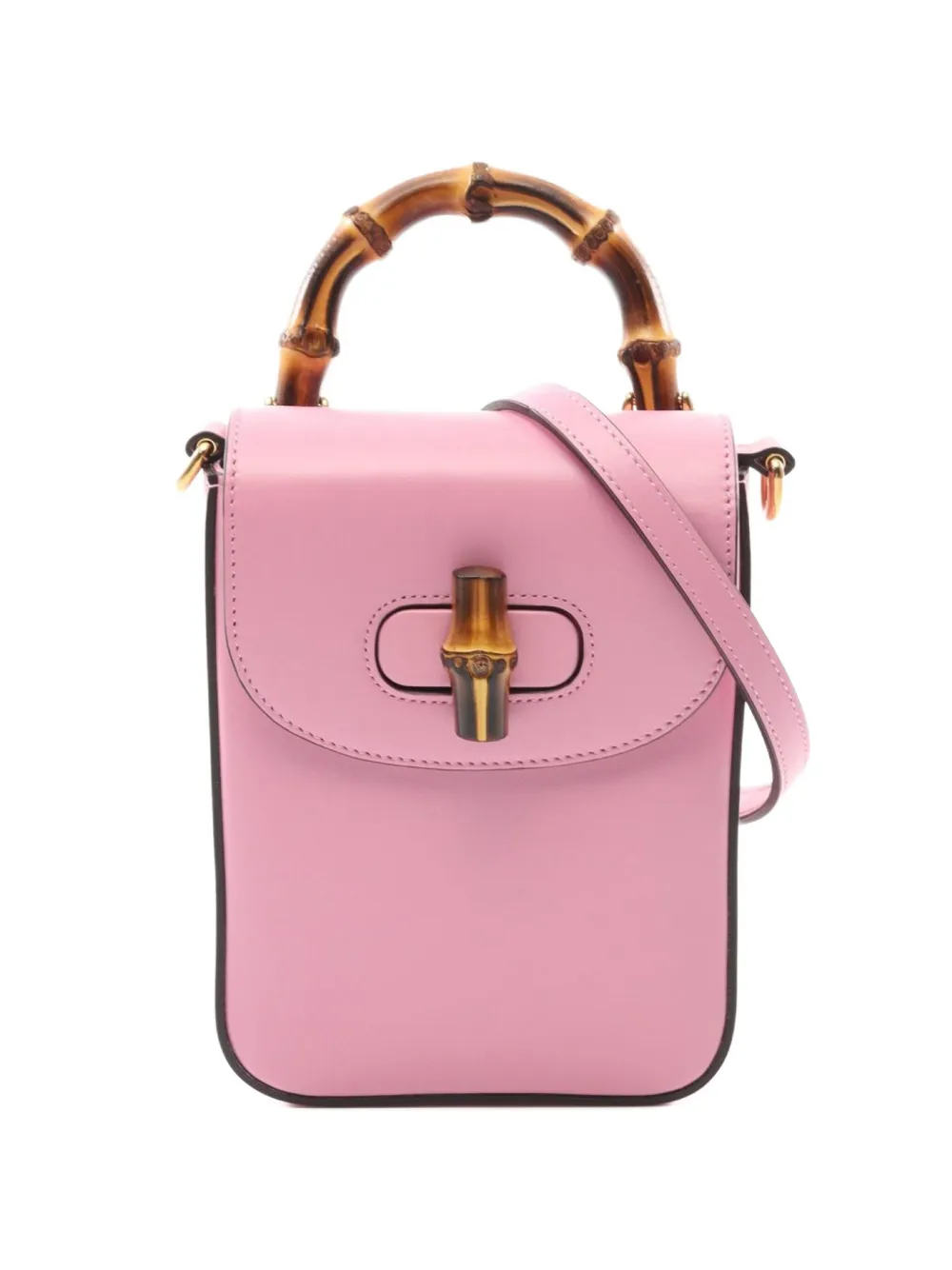 2010s Bamboo leather handbag