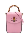 Gucci Pre-Owned 2010s Bamboo leather handbag - Pink