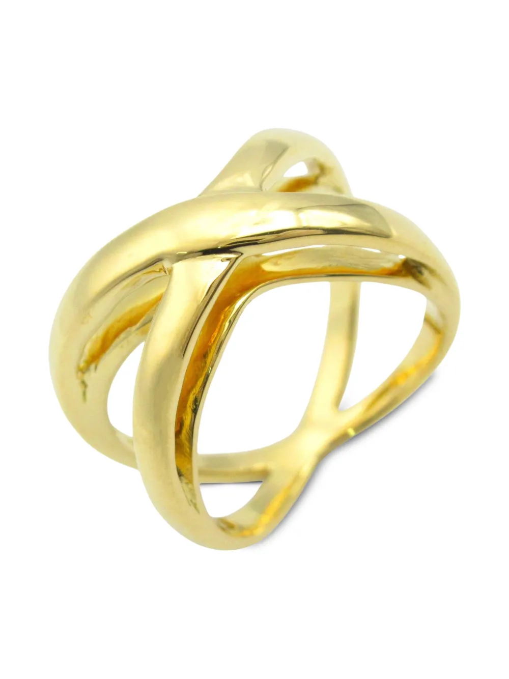 Tiffany & Co. Pre-Owned 2010s 18K yellow gold Infinity Double Cross ring | Image 2