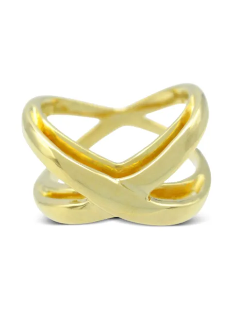Tiffany & Co. Pre-Owned 2010s 18K yellow gold Infinity Double Cross ring