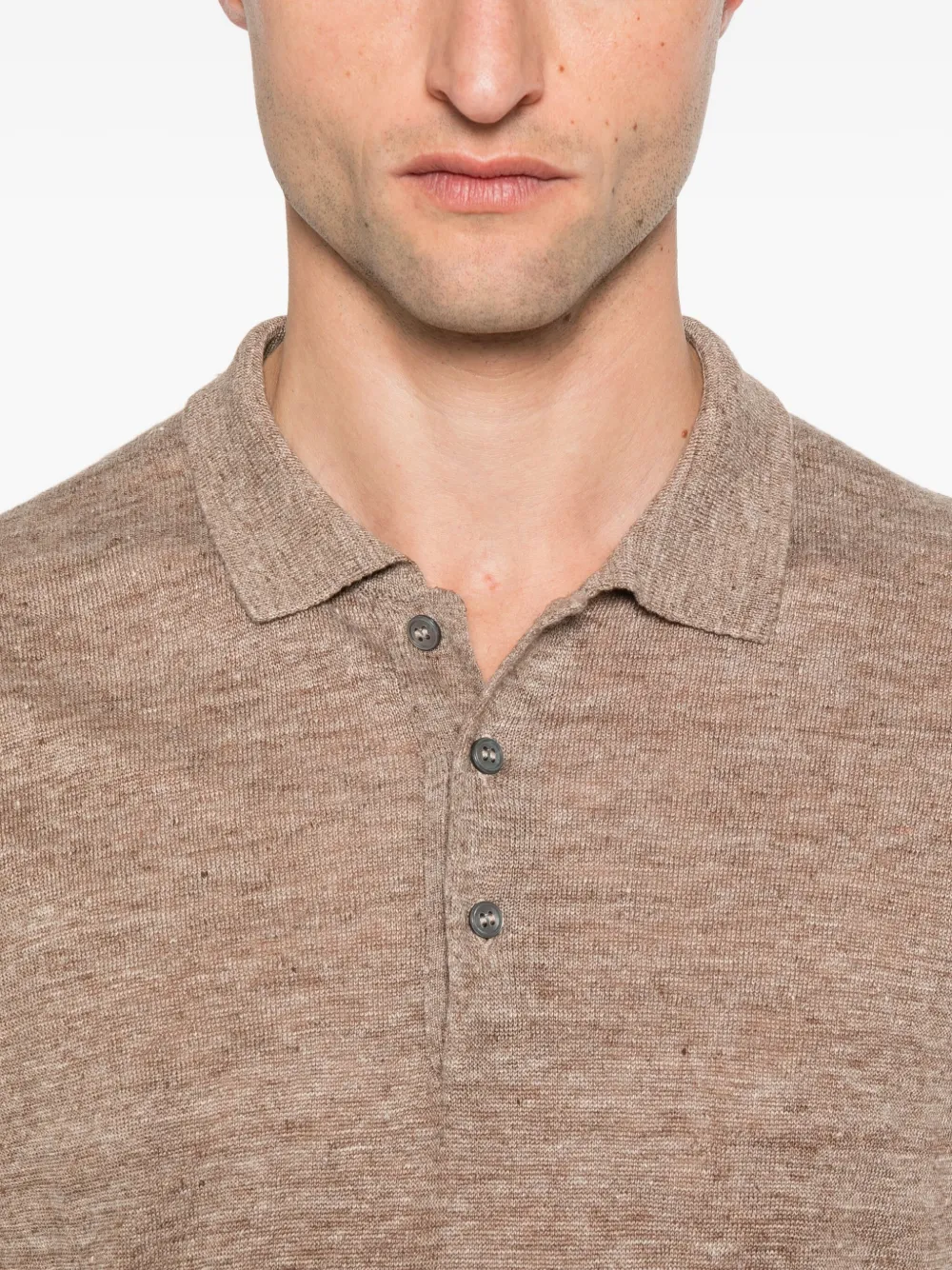 Gran Sasso Poloshirt met korte mouwen Bruin