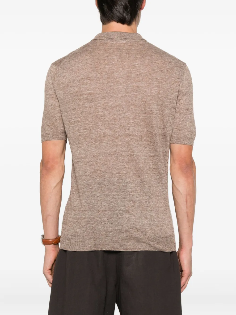 Gran Sasso Poloshirt met korte mouwen Bruin