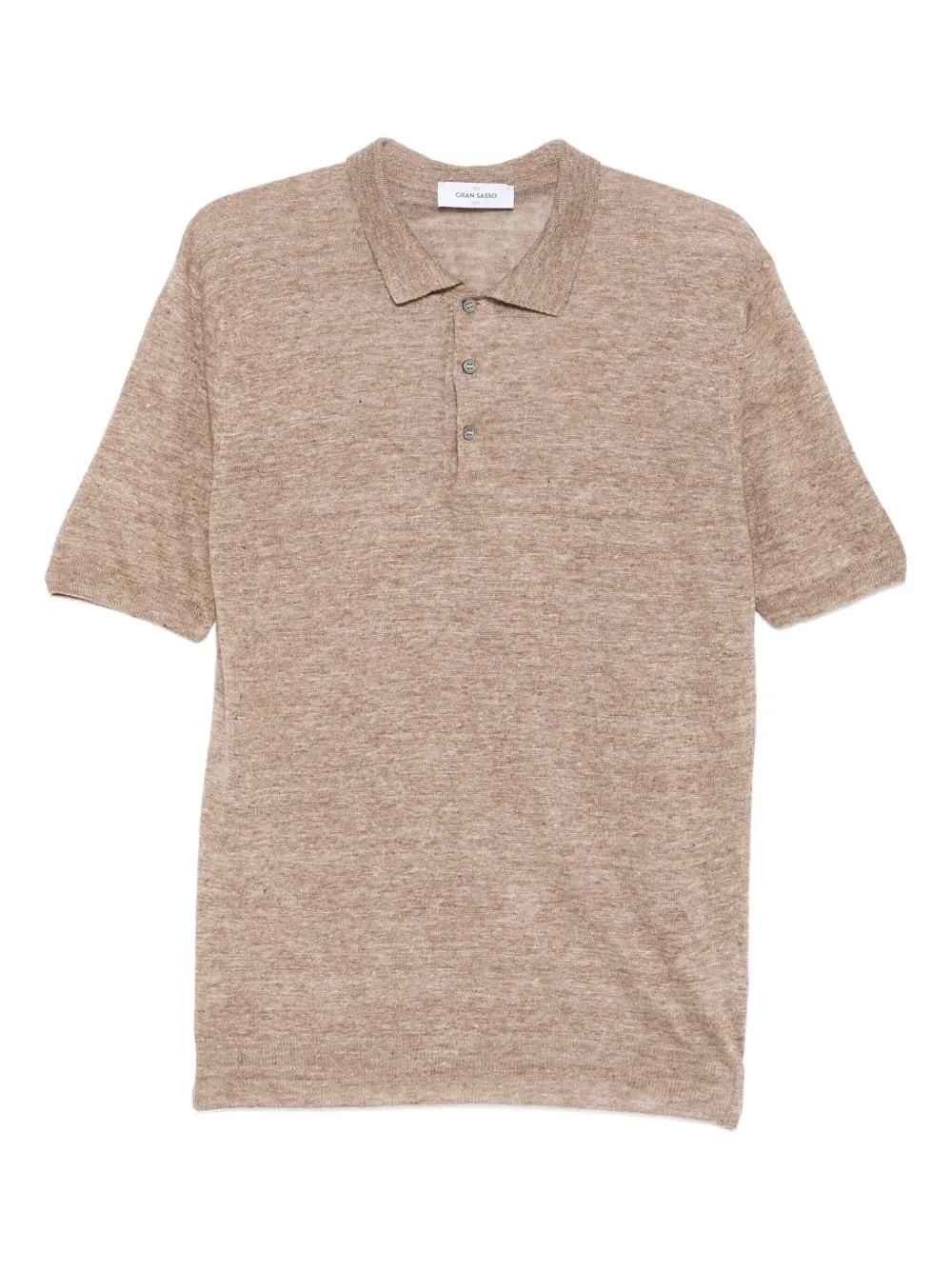 Gran Sasso ショートスリーブ ポロシャツ - ブラウン Gran Sasso ショートスリーブ ポロシャツ - ブラウン