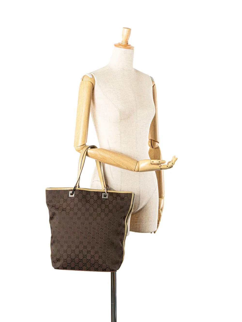 Gucci Pre-Owned 2000-2015 GG Canvas Web Bucket tote bag | Pre-Owned | Image 2