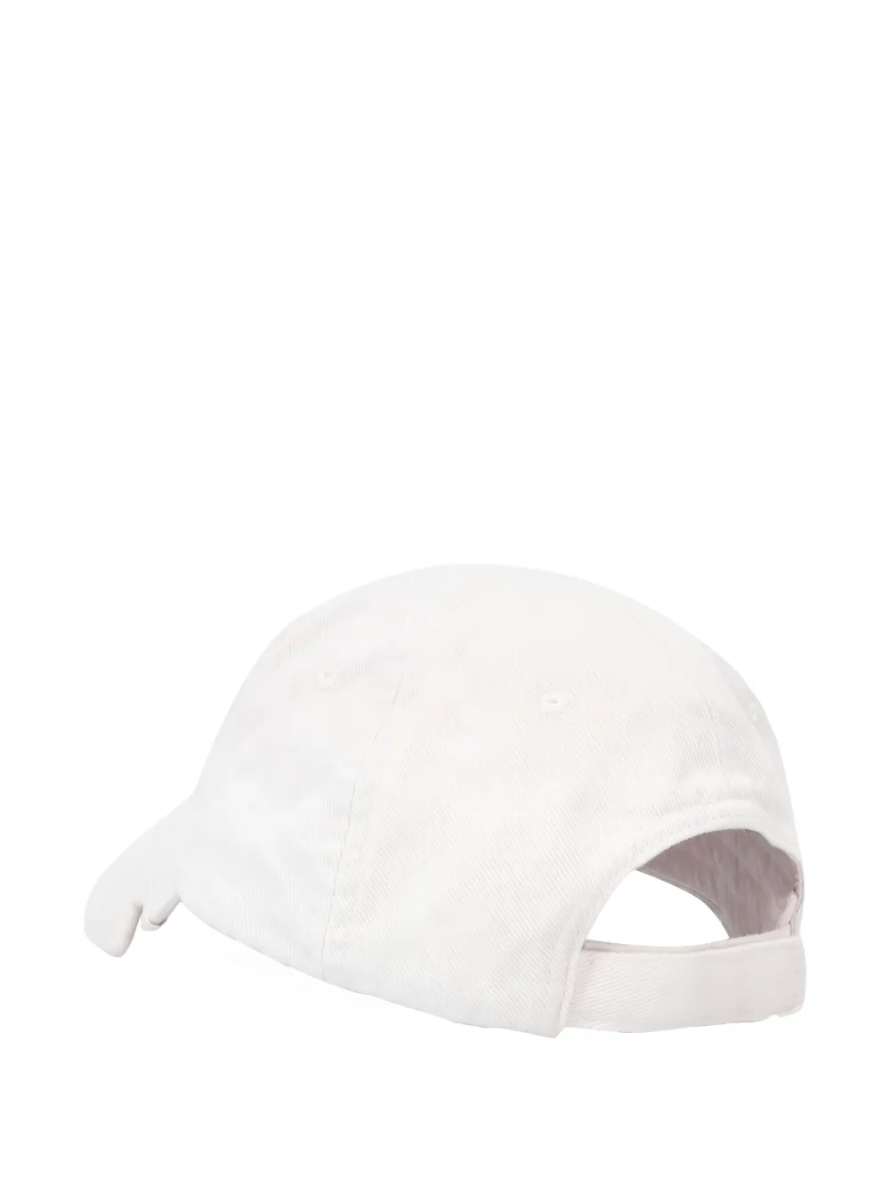 Balenciaga Kids logo-embroidered baseball cap hat - Wit