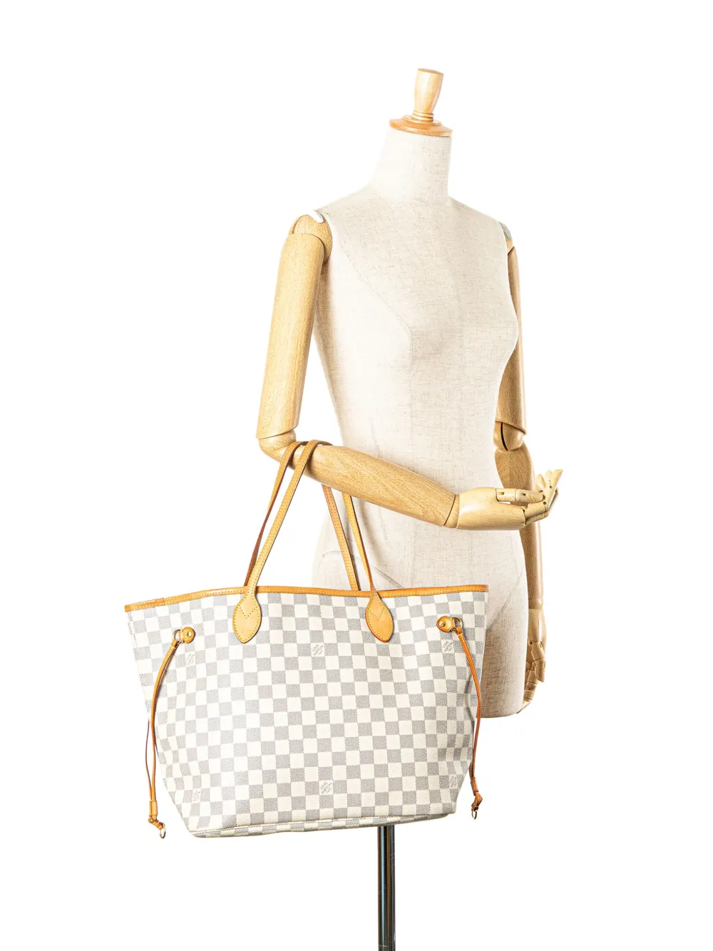 Louis Vuitton Pre-Owned 2010 Damier Azur Neverfull MM tote bag | Pre-Owned | Image 2