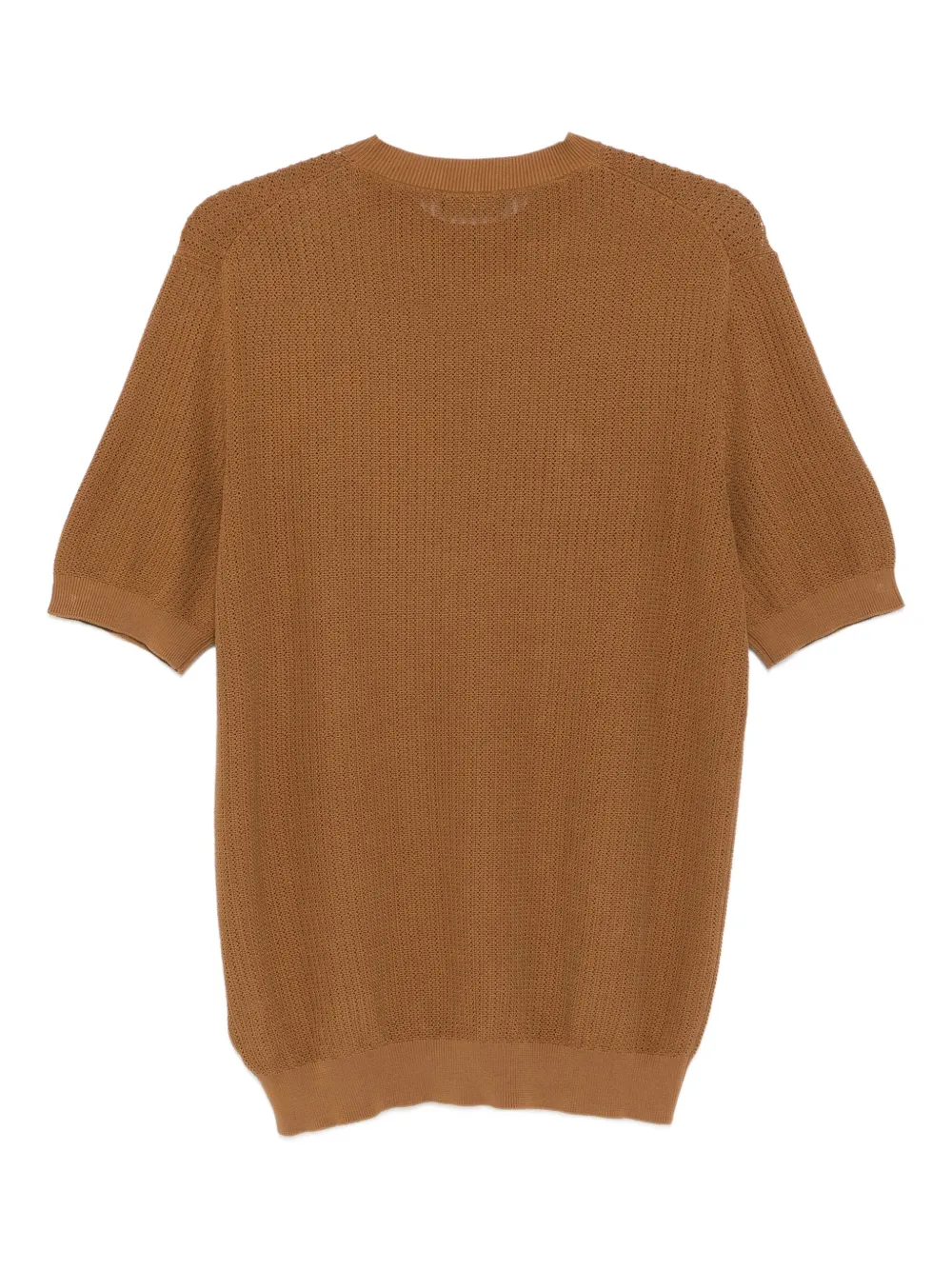 Dell'oglio ribbed cotton T-shirt Bruin