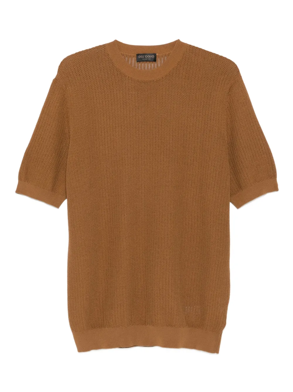 Dell'oglio ribbed cotton T-shirt Bruin