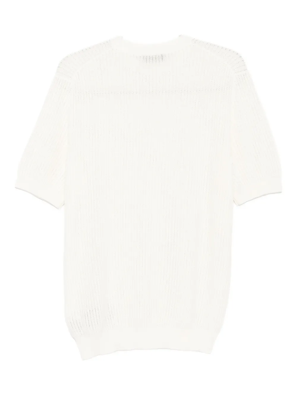 Dell'oglio ribbed cotton T-shirt Wit
