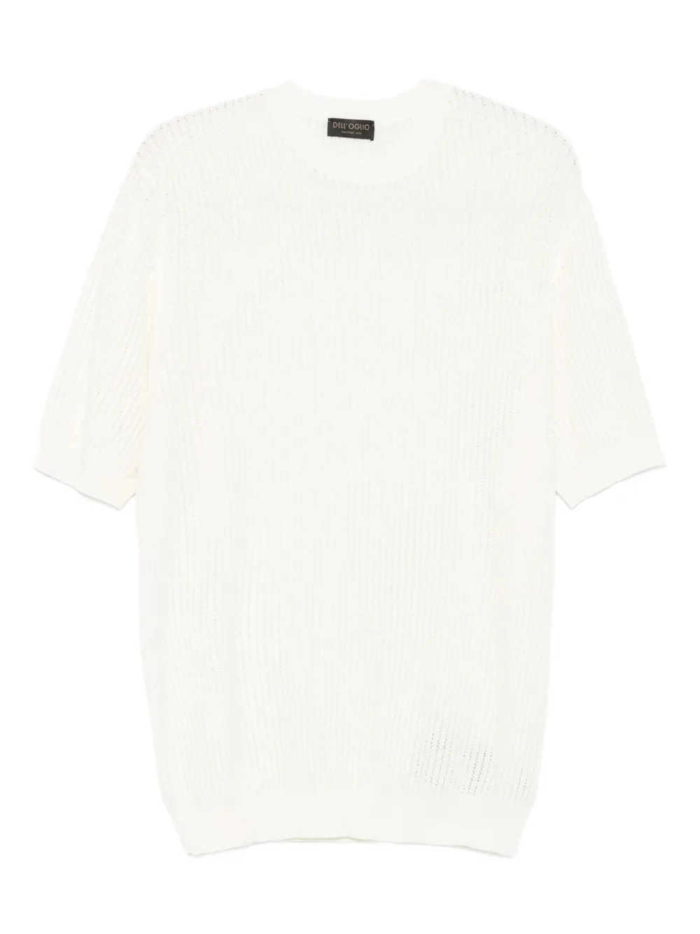 Dell'oglio ribbed cotton T-shirt Wit