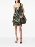 Blumarine sequin-embellished mini dress - Green