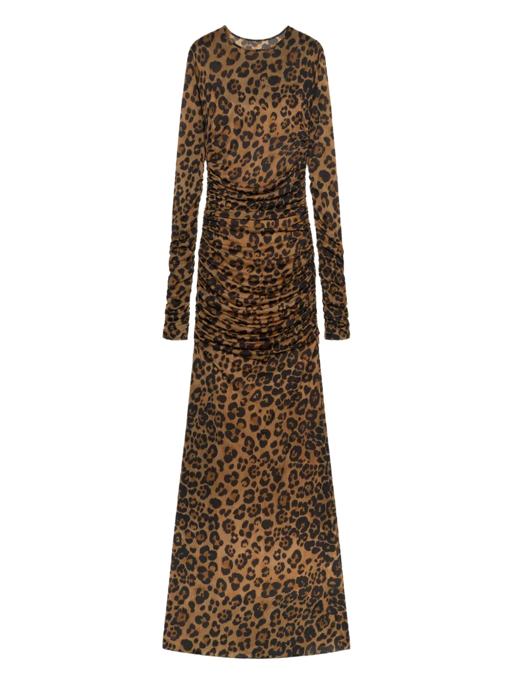 Blumarine leopard-print ruched dress | Brown | Image 1
