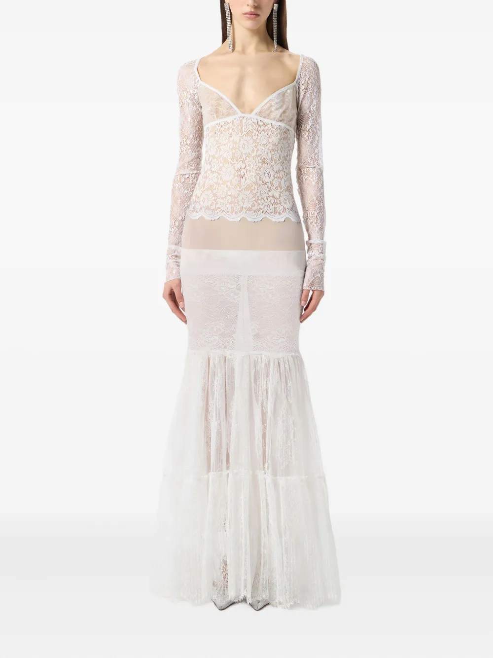Blumarine laced long-sleeve maxi dress | Cocktail & Party Dresses | Image 2