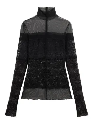 ブルマリン　レースカットソー　Tシャツ　ブラック Blumarine ウィメンズ Tシャツ通販 - FARFETCH