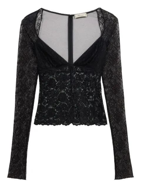 Blumarine レースディテール トップ