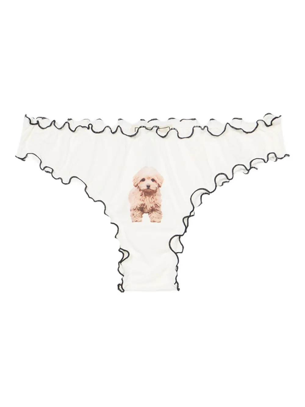 Blumarine Slip met ruches Wit