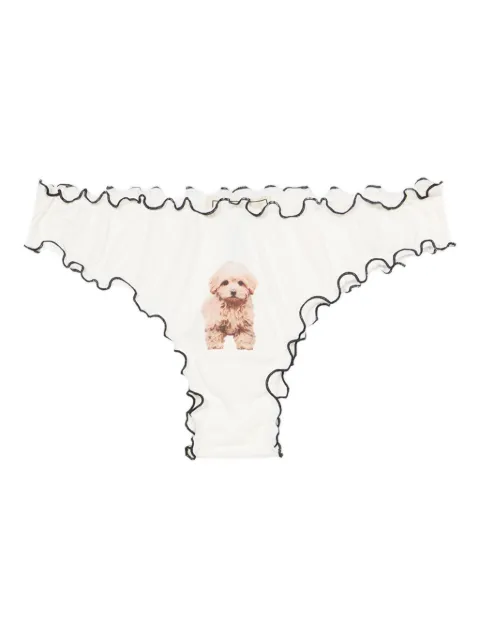 Blumarine ruffled-trim briefs