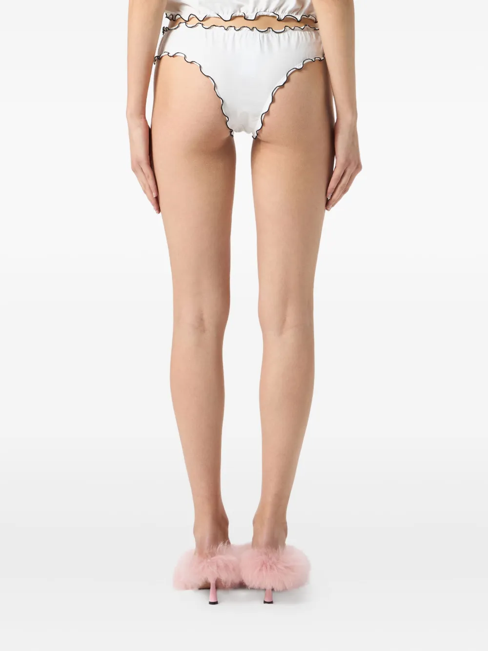 Blumarine Slip met ruches Wit