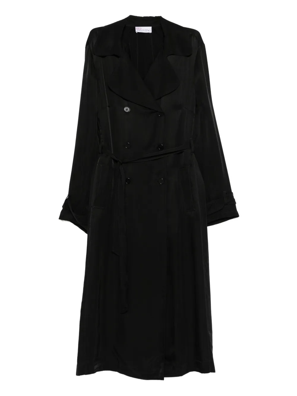Valentino Garavani Pre-Owned 2010s double-breasted trench coat | Black | Image 1
