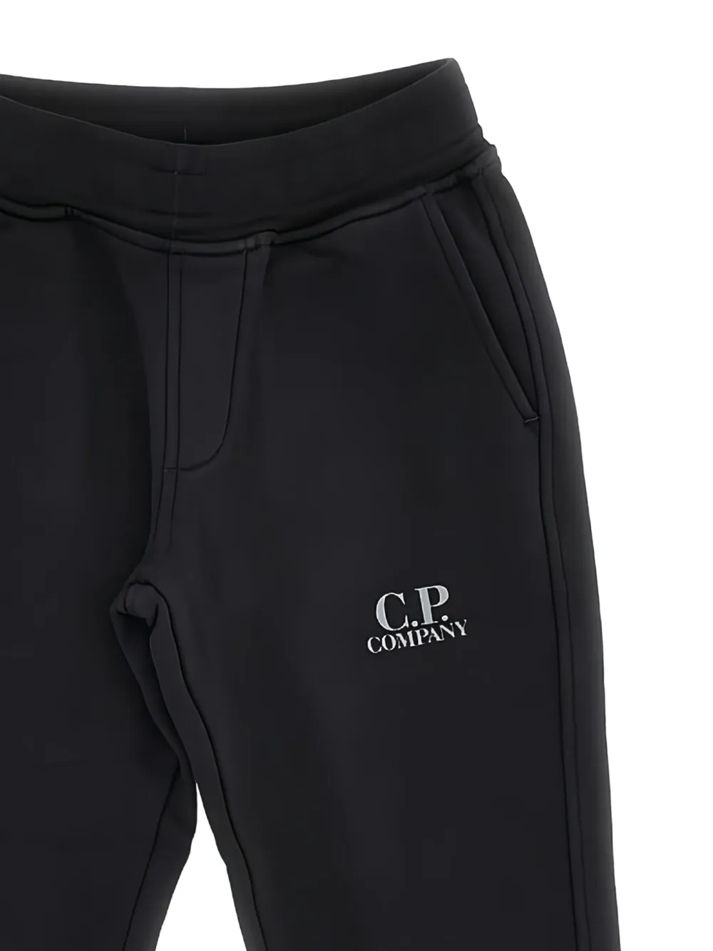 C.P. Company Kids logo-embroidered sweatpants Zwart