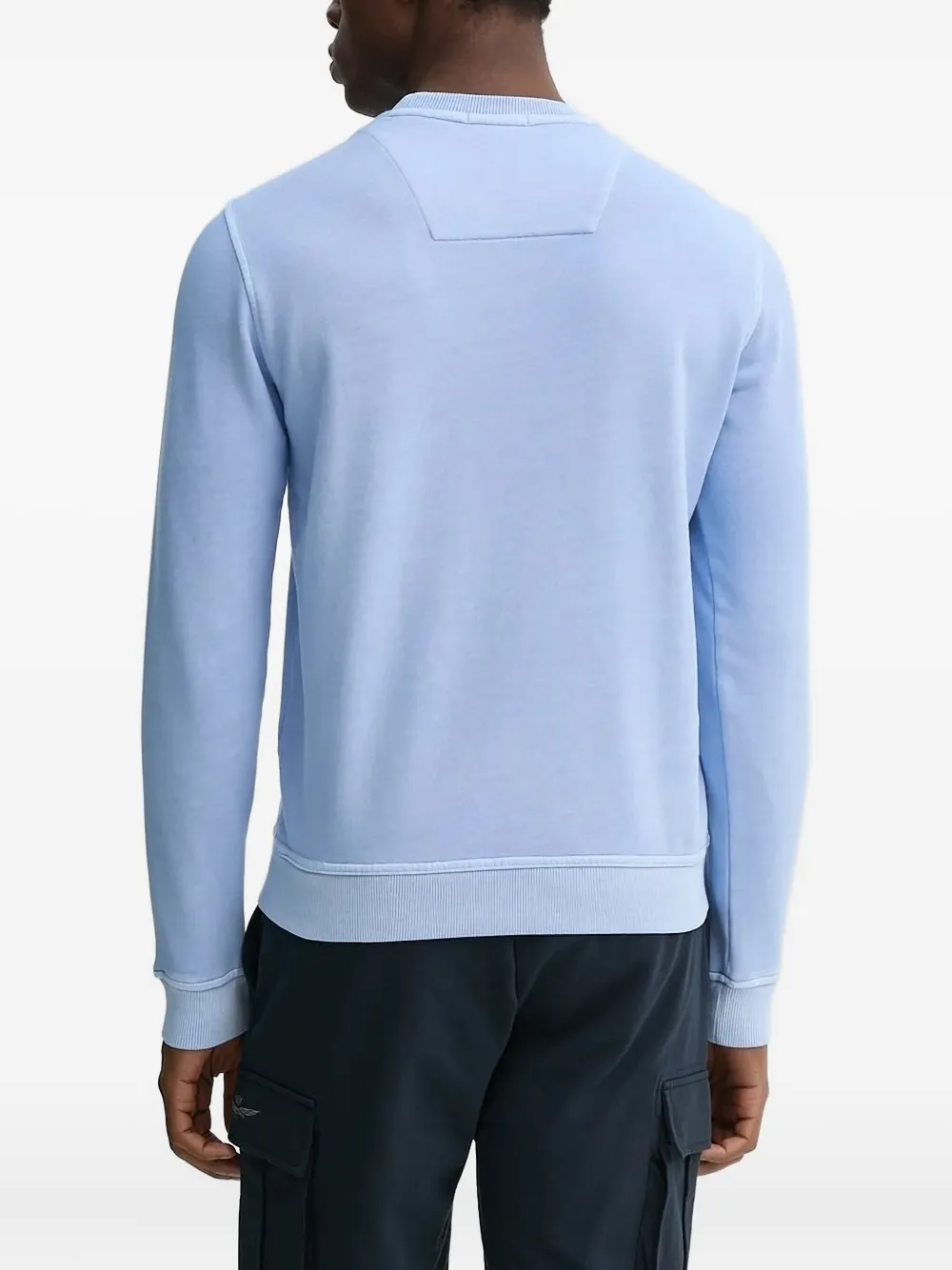 Aeronautica Militare embroidered-logo sweatshirt Blauw