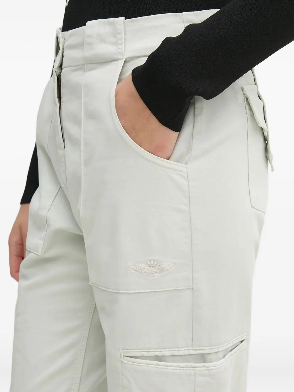 Aeronautica Militare Cargo skibroek met opgestikte zak Beige