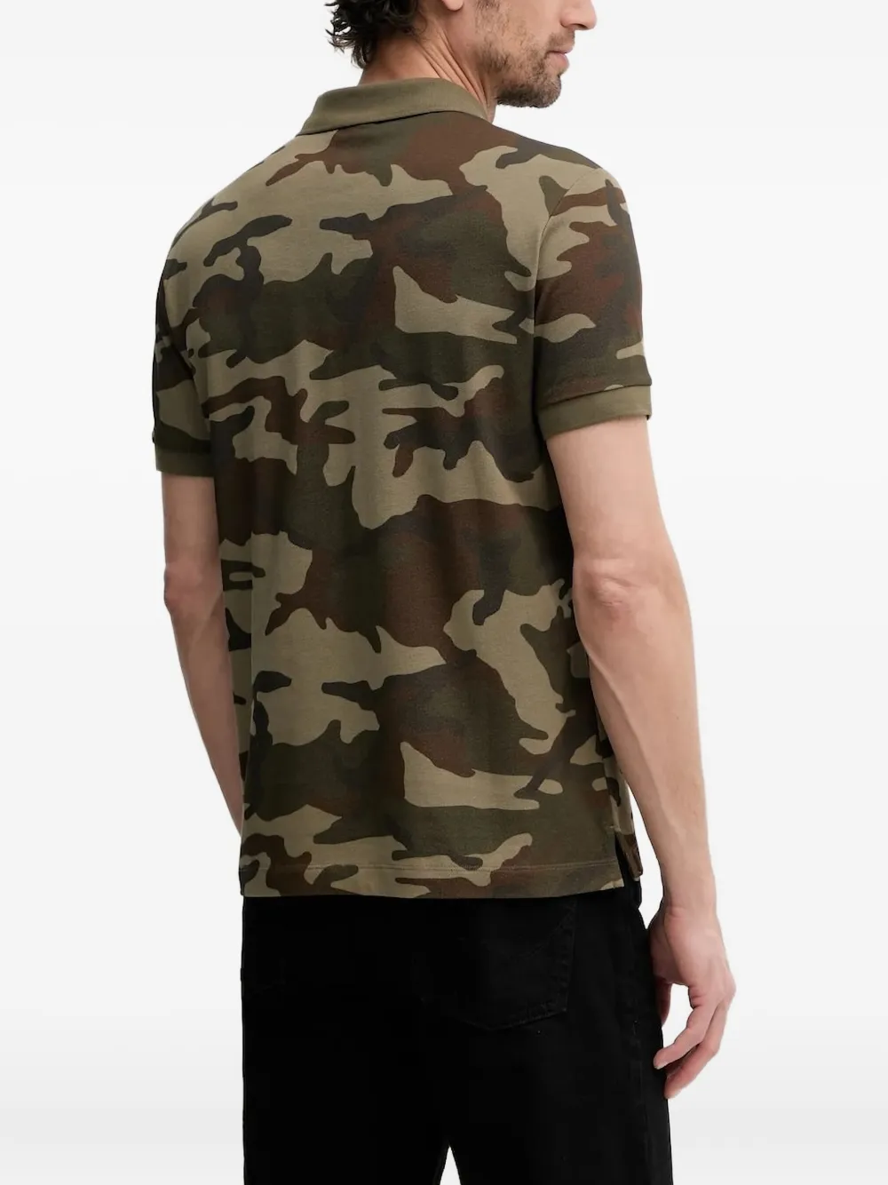 Aeronautica Militare Poloshirt met camouflageprint - Groen