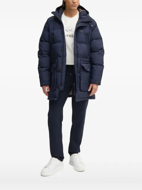 Aeronautica Militare quilted hooded parka
