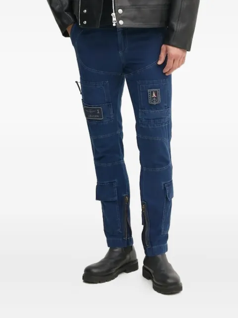 Aeronautica Militare cargo-pocket panelled jeans