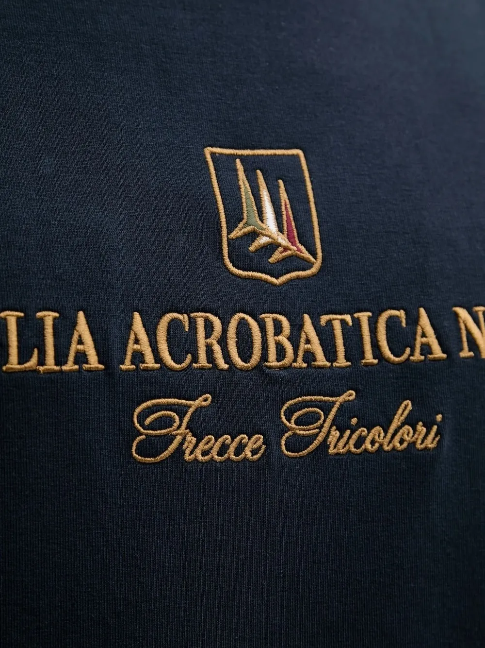 Aeronautica Militare Sweater met geborduurd logo Blauw