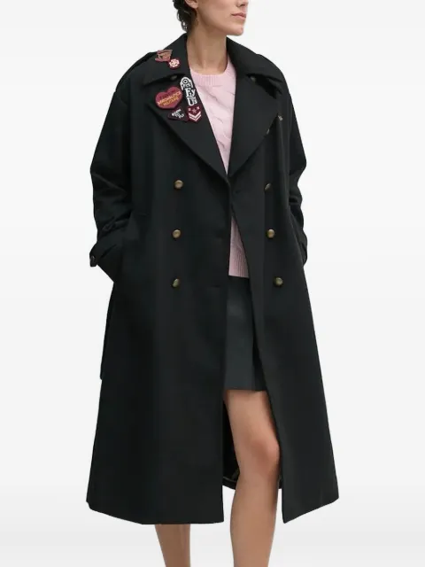 Aeronautica Militare patch-embellished belted coat