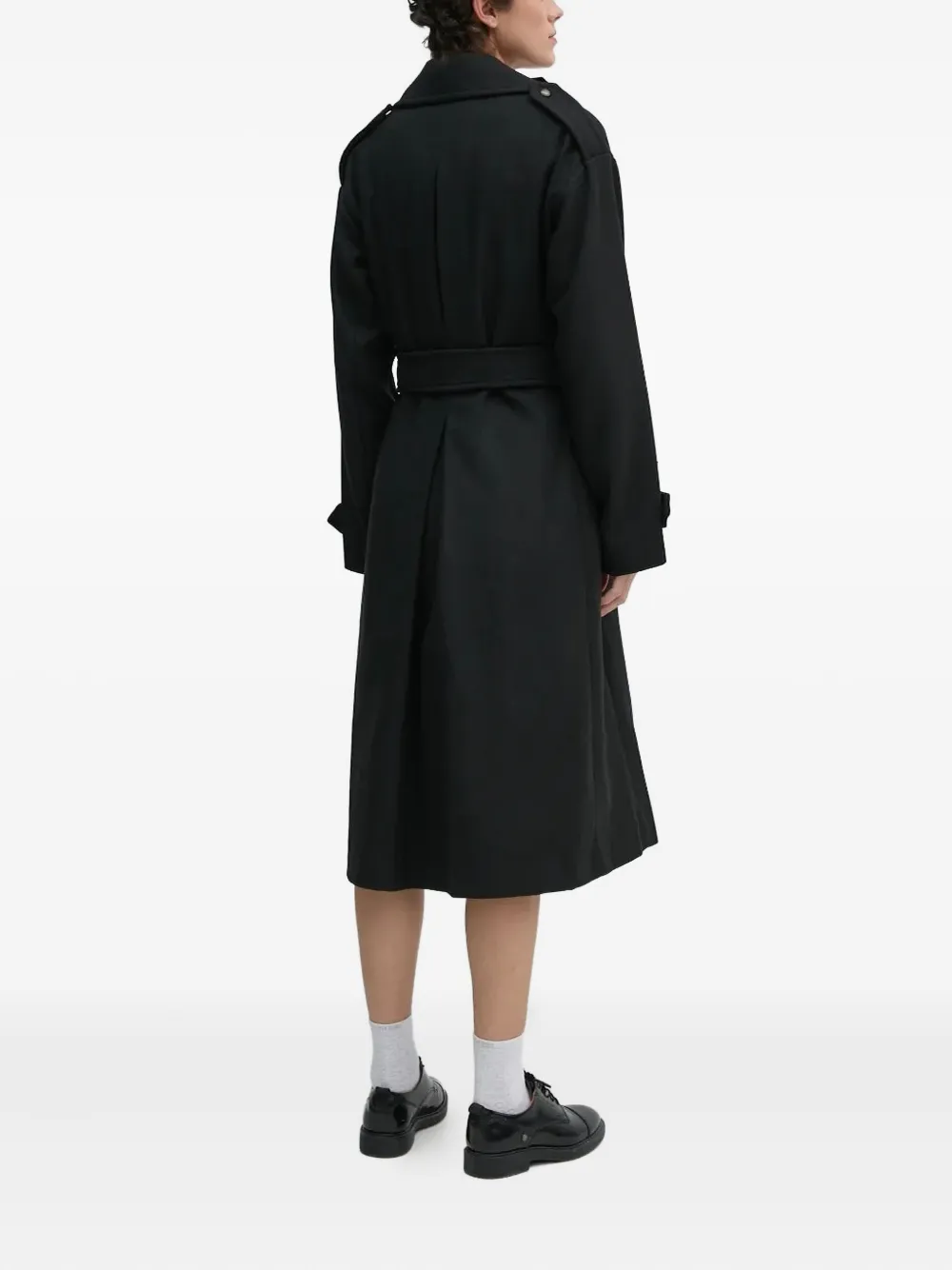 Aeronautica Militare patch-embellished belted coat | Double Breasted & Peacoats | Image 2
