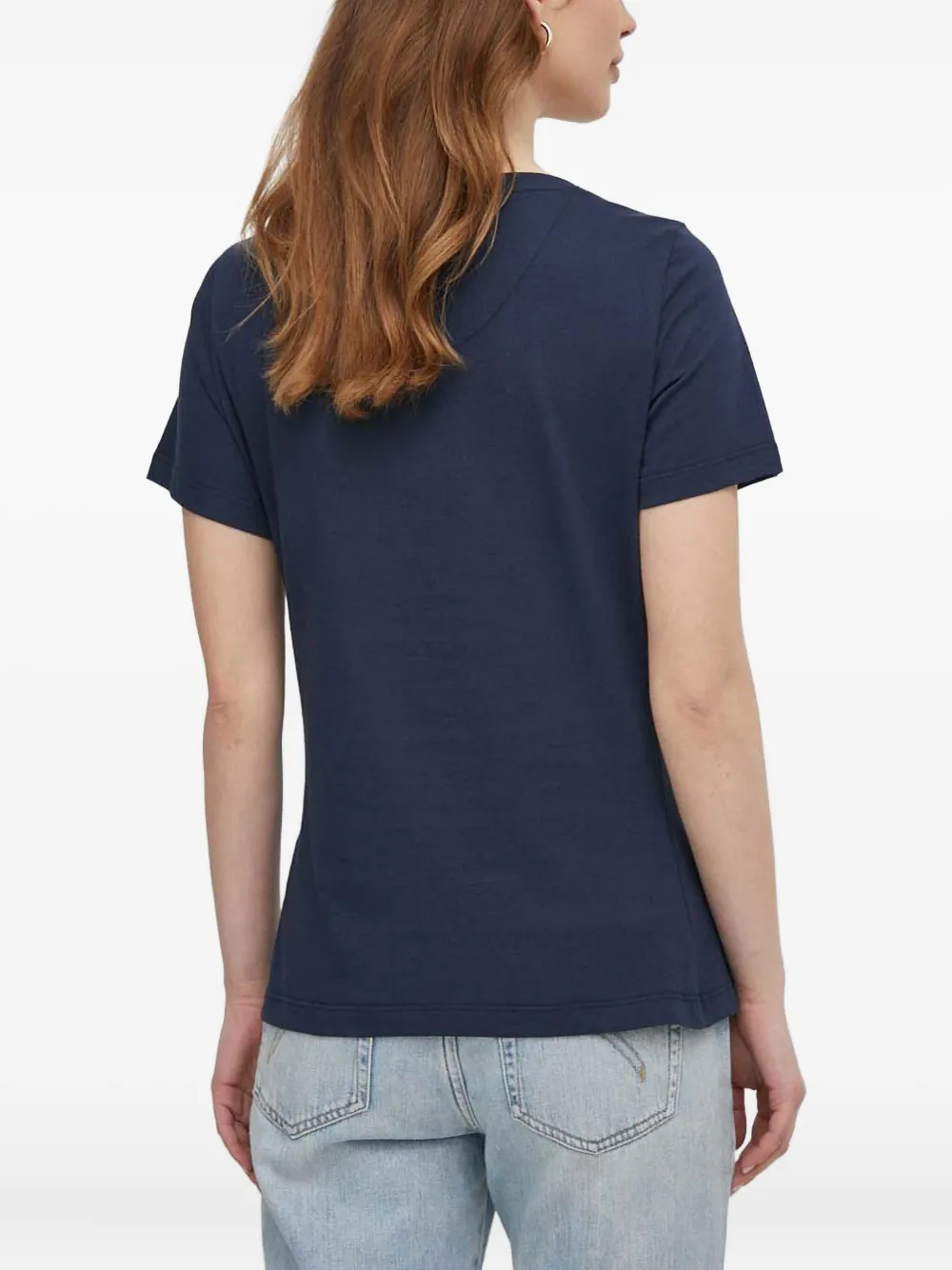Aeronautica Militare Embroidered Logo T-shirt In Blue