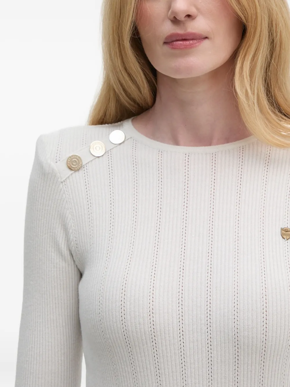 Aeronautica Militare Button-detail Sweater In White
