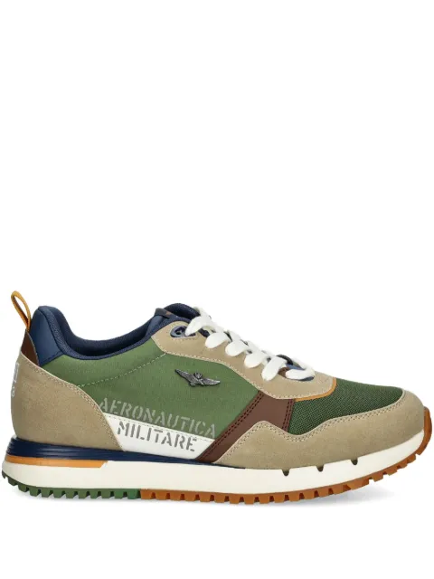 Aeronautica Militare panelled sneakers