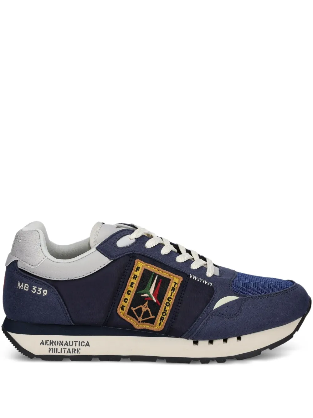 Aeronautica Militare patch-detail sneakers | Blue | Image 1