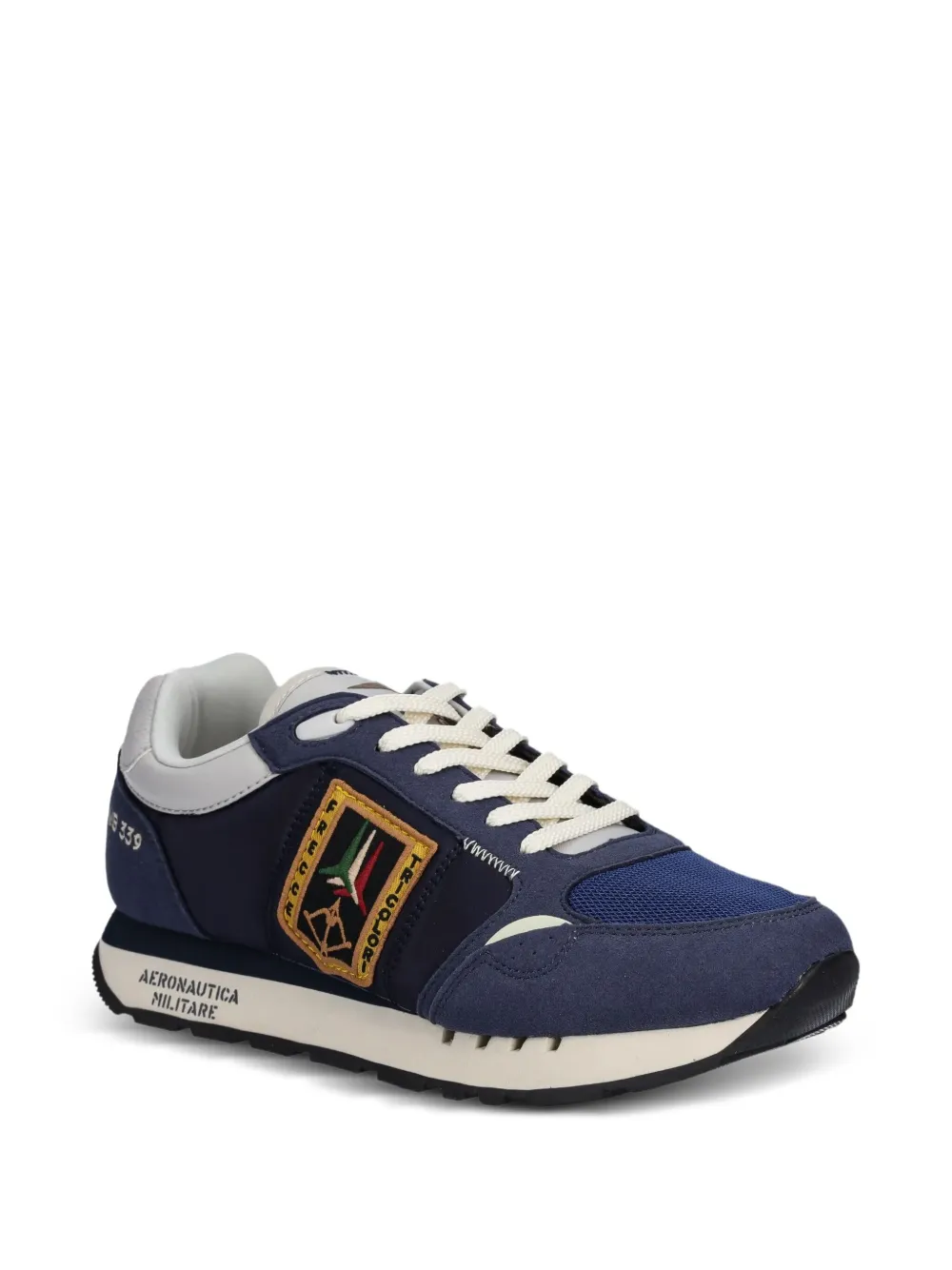 Aeronautica Militare patch-detail sneakers Blue
