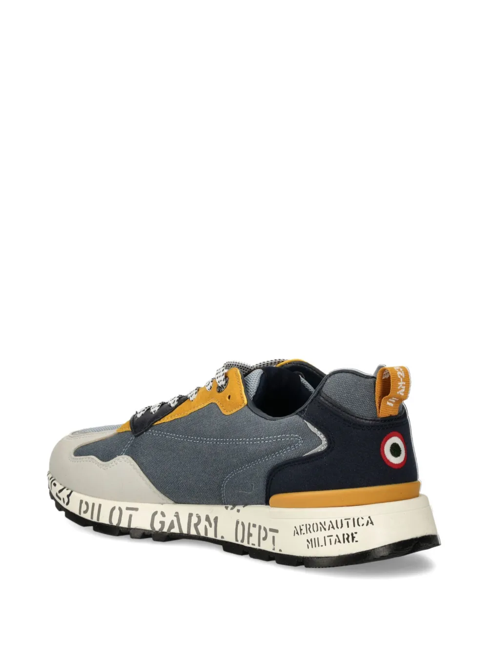 Aeronautica Militare logo-embroidered sneakers Grey