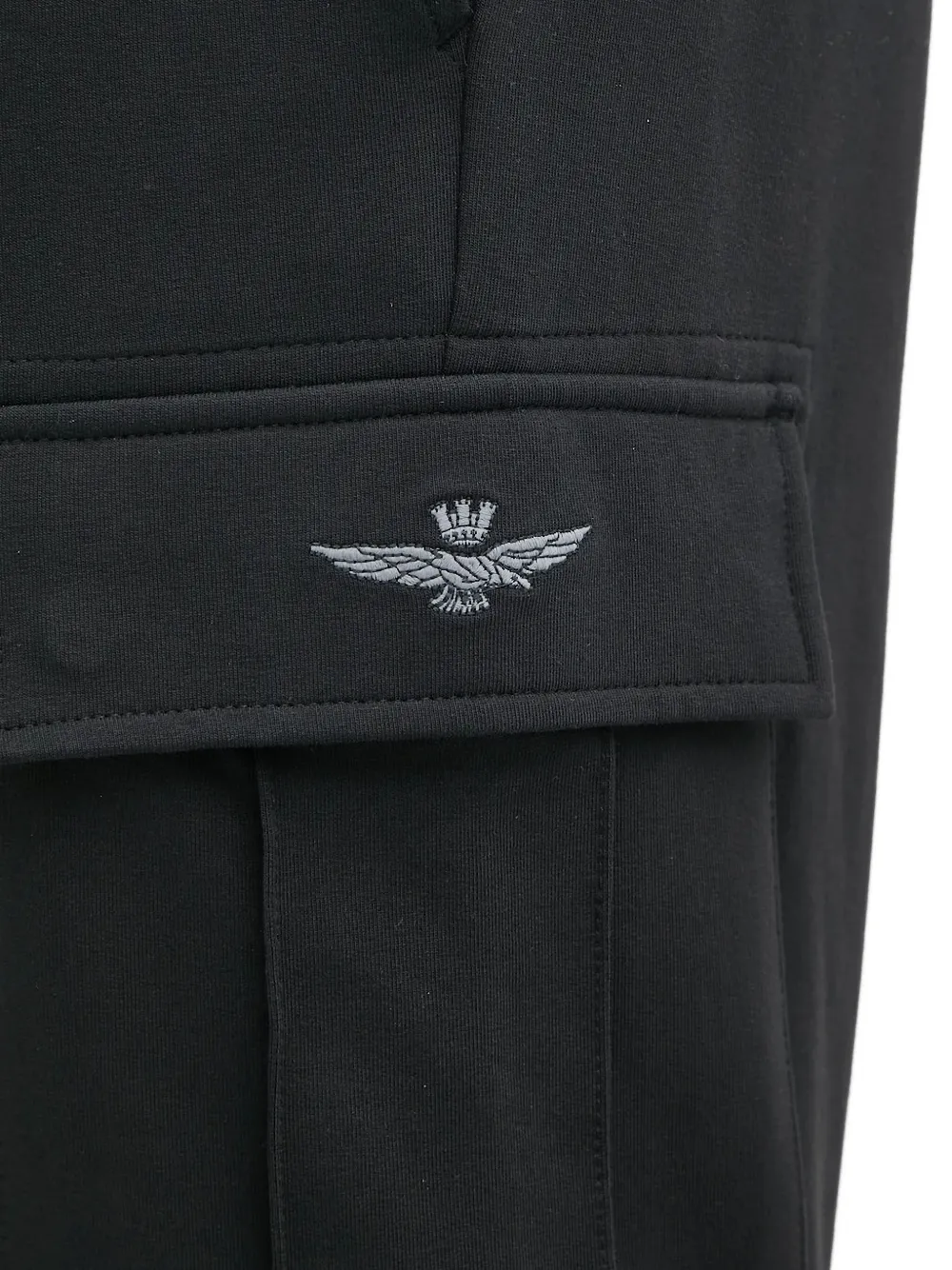 Aeronautica Militare Trainingsbroek met cargo zak Zwart