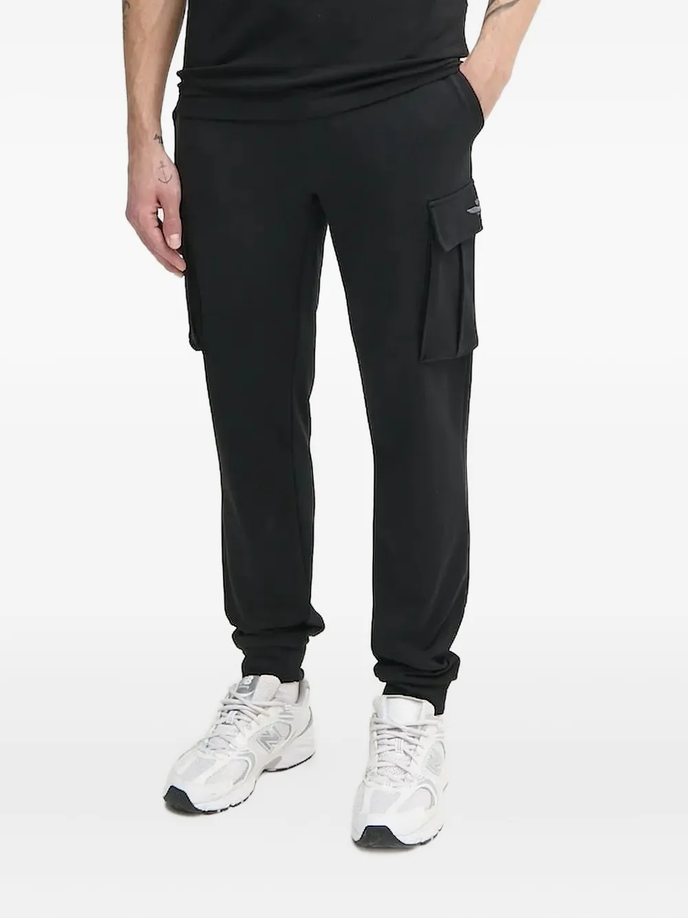 Aeronautica Militare cargo-pocket track pants - Nero