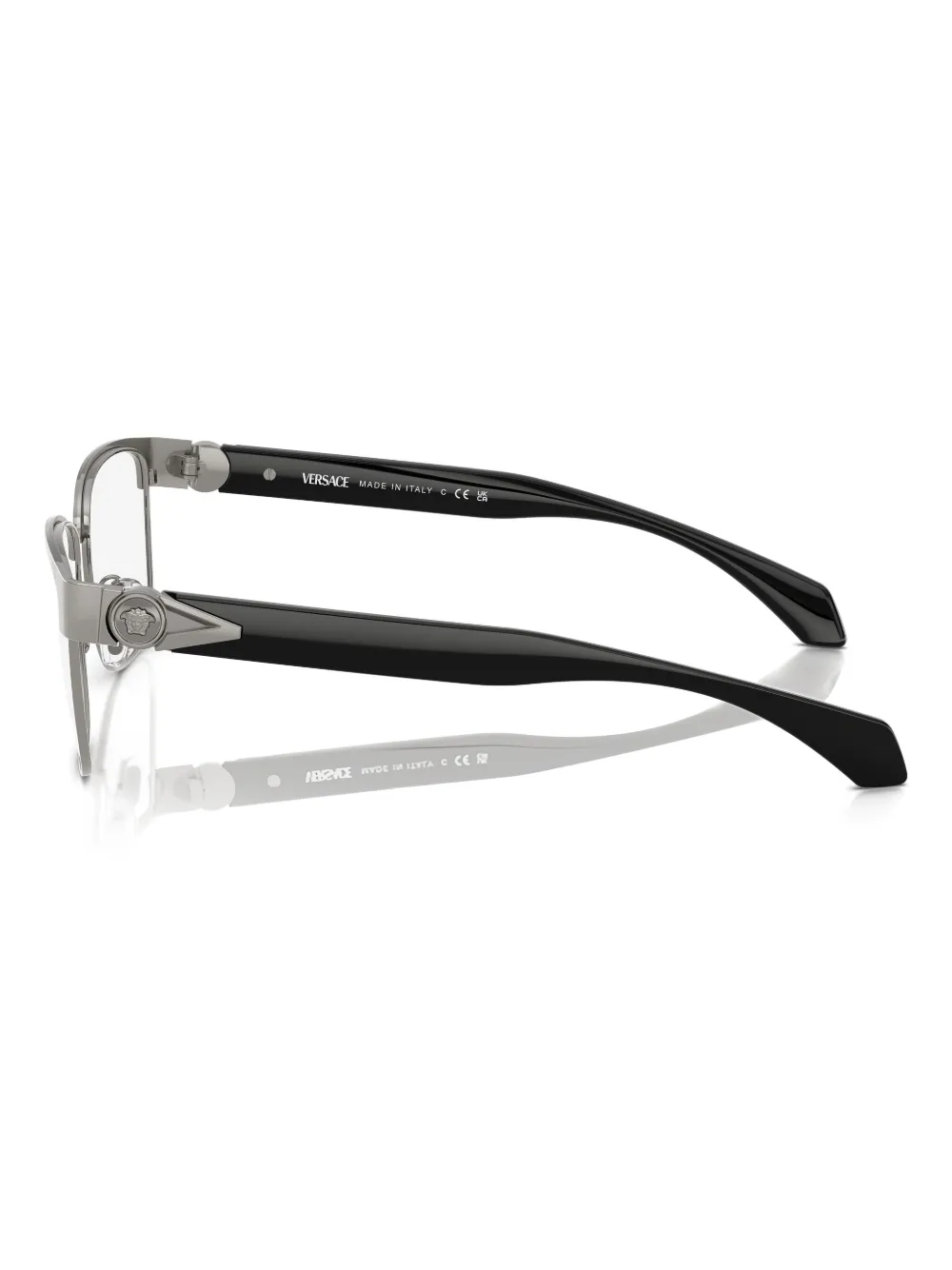 Versace Eyewear Bril met vierkant montuur Zilver