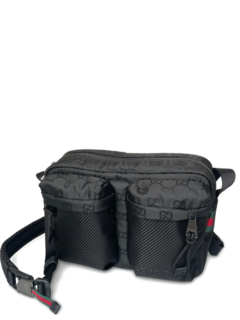 Gucci Kleine Nexus GG messengertas met monogram Zwart