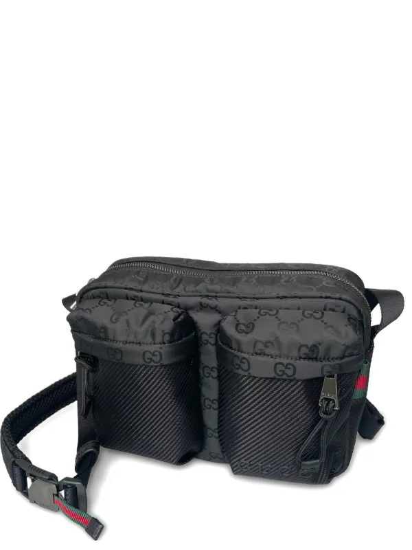 Gucci ネクサス GGモノグラム ショルダーバッグ S | ブラック